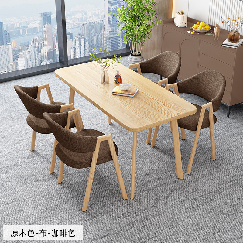 北欧の長方のテーブルは簡単で、業務的に接客します。