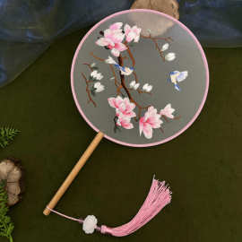 古风团扇双面绣刺绣扇子跳舞专用苏绣团扇苏州扇子景区摆摊批发