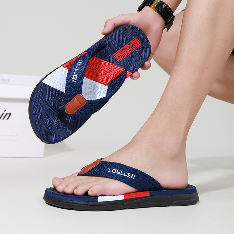 Sports Flip-Flops For Men, Summer New Non-Slip Outdoor Toe-Post Simple Casual Trendy Beach Comfortable_voghion.com