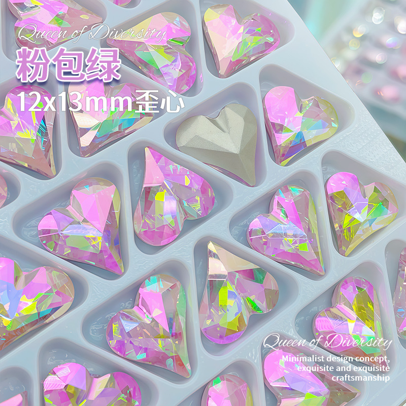 12*13mm 핑크 패키지 그린 카드 슬롯 비뚤어진 중앙