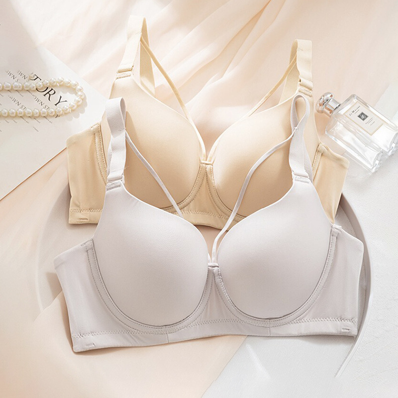 大きな胸の女性向けのシームレスなファッション下着、プッシュアップサポート、垂れ防止、副乳縮小、アンダーワイヤー付きの大きいサイズのブラジャー|undefined
