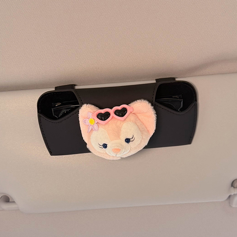 2025 New Car Glasses Case, Car Sunglasses Case, Storage Sun Visor, Cute Glasses Clip, High-End Female