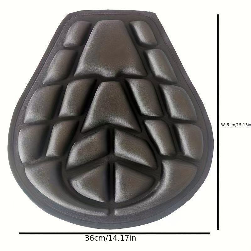 Electric vehicle horn-shaped seat cushion, electric motorcycle 3D shock-absorbing seat cover, heat-insulating and sun-proof, suitable for all seasons and long-distance riding