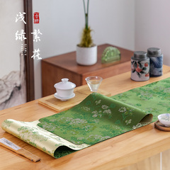 文芸小清新防水茶席純色花茶マット禅意新中国式生放送起爆テーブル旗茶何布芸
