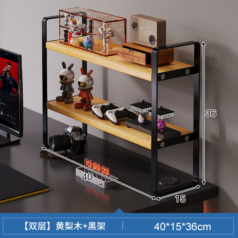 Rack de palo de rosa de doble capa + negro 40*15