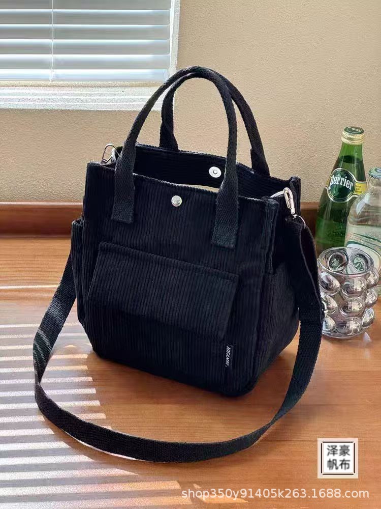 Bolsa de bolsillo de mano de velcro original, bolsa de bolsillo de mano, bolsa de comedor portátil universal simple para estudiantes