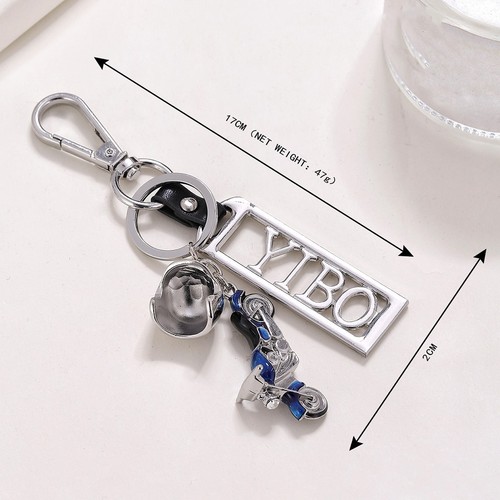 Wang Yibo same style waist key chain wholesale creative simple motorcycle key chain pendant metal key ring