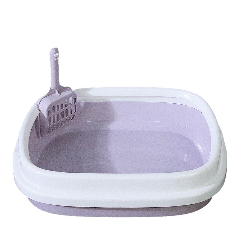 Super gran lavabo de arena para gatos semicerrado anti-splash inodoro para gatos artículos de mascotas transfronterizos lavabo abierto para gatos al por mayor