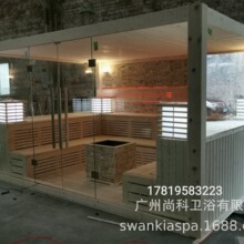 豪华高端桑拿房单双人干蒸美容院木屋别墅家用设计1.5米汗蒸房