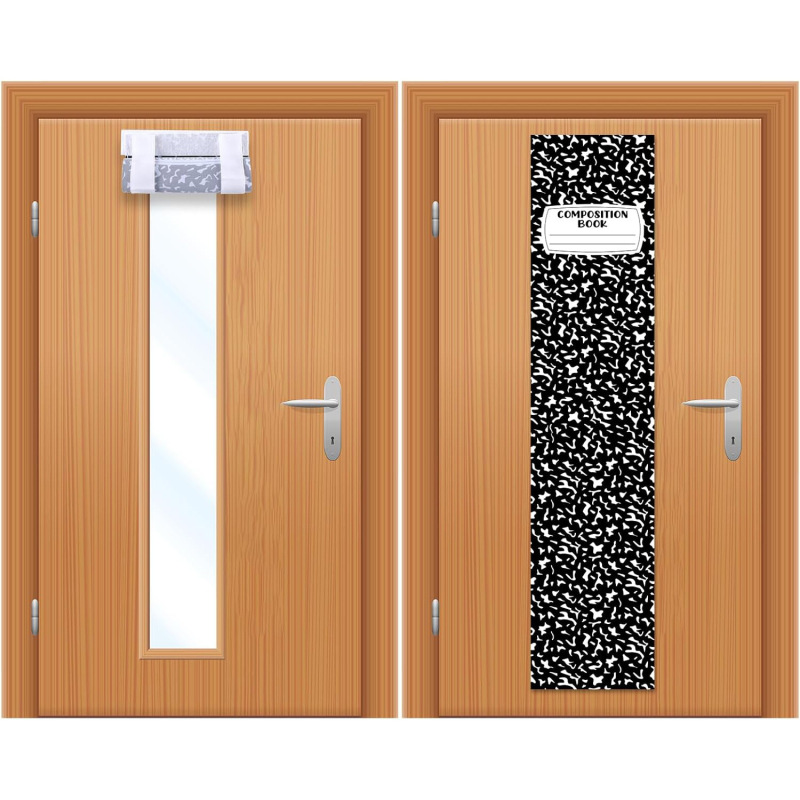 2Pcs Music Score Design Classroom Door and Window Cover, School Door Curtain, Classroom Decoration, Black Blackout Curtain, Glass Window Cover 2Pcs Music Score Design Classroom Door and Window Cover, School Door Curtain, Classroom Decoration, Black Blackout Curtain, Glass Window Cover