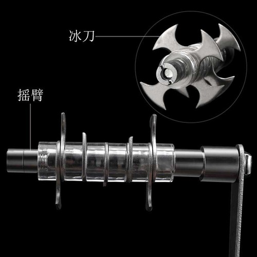 Household small manual ice crusher multi-function hand shaved ice machine commercial shaved ice machine hand-made smoothie machine