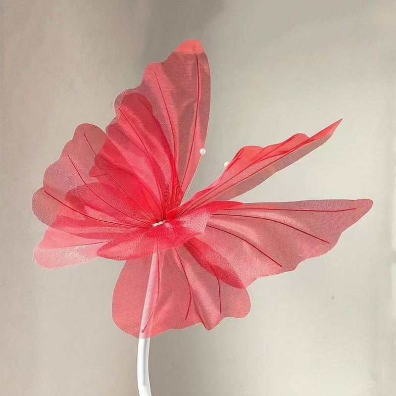 美塑花婚礼装饰手工50cm打卡真丝花艺大型道具户外蝴蝶拍照|undefined