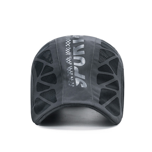 Summer SPORT Letters Front Hat Men Breathable Mesh Sunshade Quick Dry Hat Outdoor Duckbill Hat