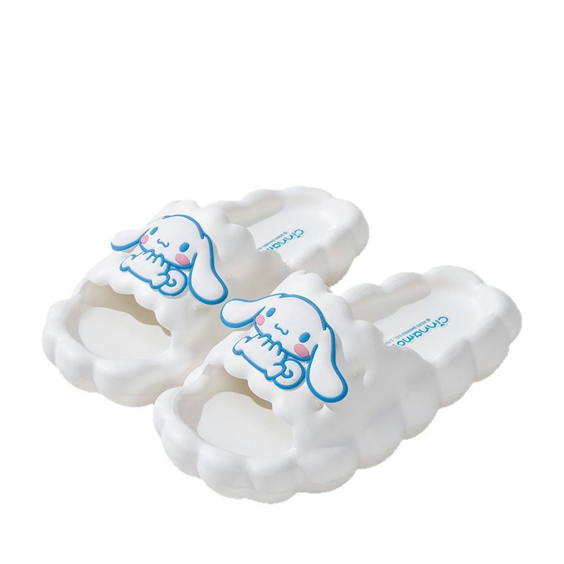 Sanrio chinelos para meninas dos desenhos animados bonito macio-sola antiderrapante banho de banho exterior sandália chinelos para mulher verão