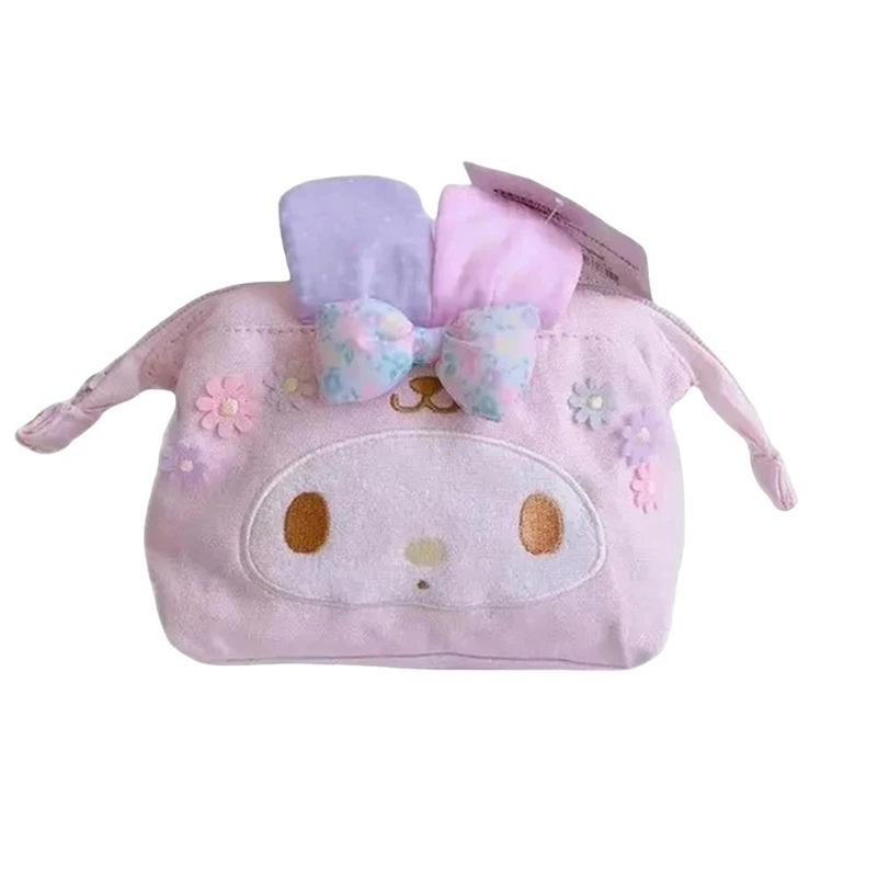 日系kitty猫玉桂狗兔耳化妆包学生卡通凯蒂猫洗漱整理收纳包帆布|undefined