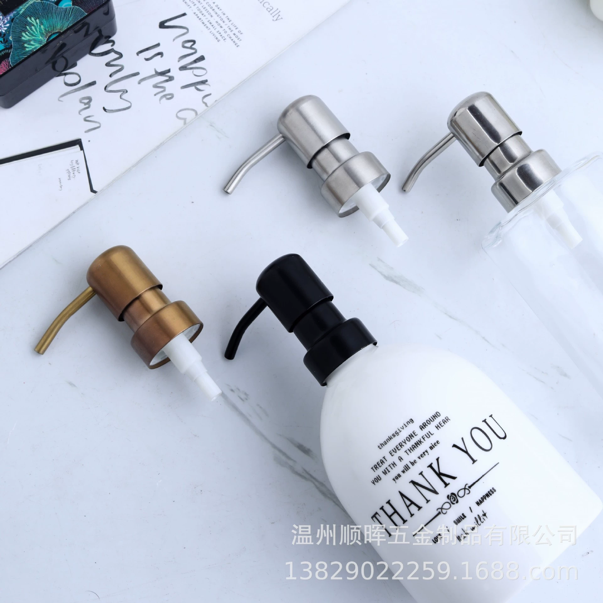 Большая круглая головка из нержавеющей стали насадка для лосьона Косметика суб-бутылка мыла насос голова дезинфицирующее средство для рук сопло металлическая Экструзионная головка