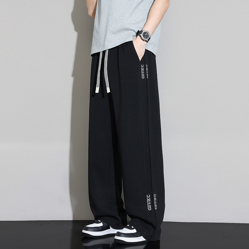 Jyf-2616 Spring and Autumn Men's Casual Straight-Leg Pants Sports Trousers Hong Kong Style Loose Sweatpants