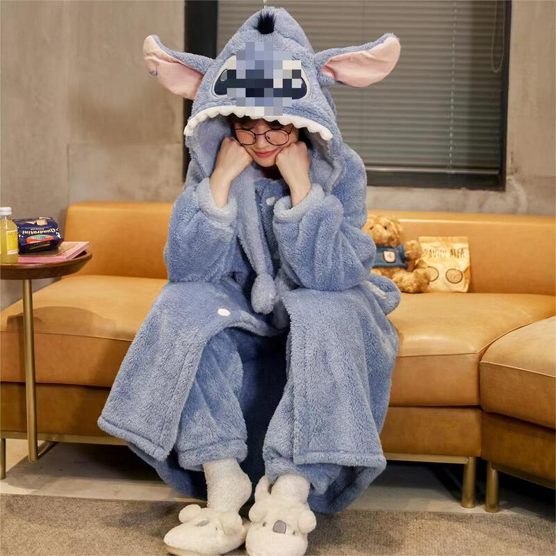 秋冬のベルベットの暖かいサンゴのベルベットのパチャ犬の寝衣の家の服の美楽ティのモンスターのパジャマは代行できます。|undefined