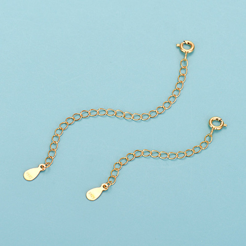 S925 sterling silver extension chain bracelet necklace handmade DIY jewelry accessories dripping adjustable extended tail chain