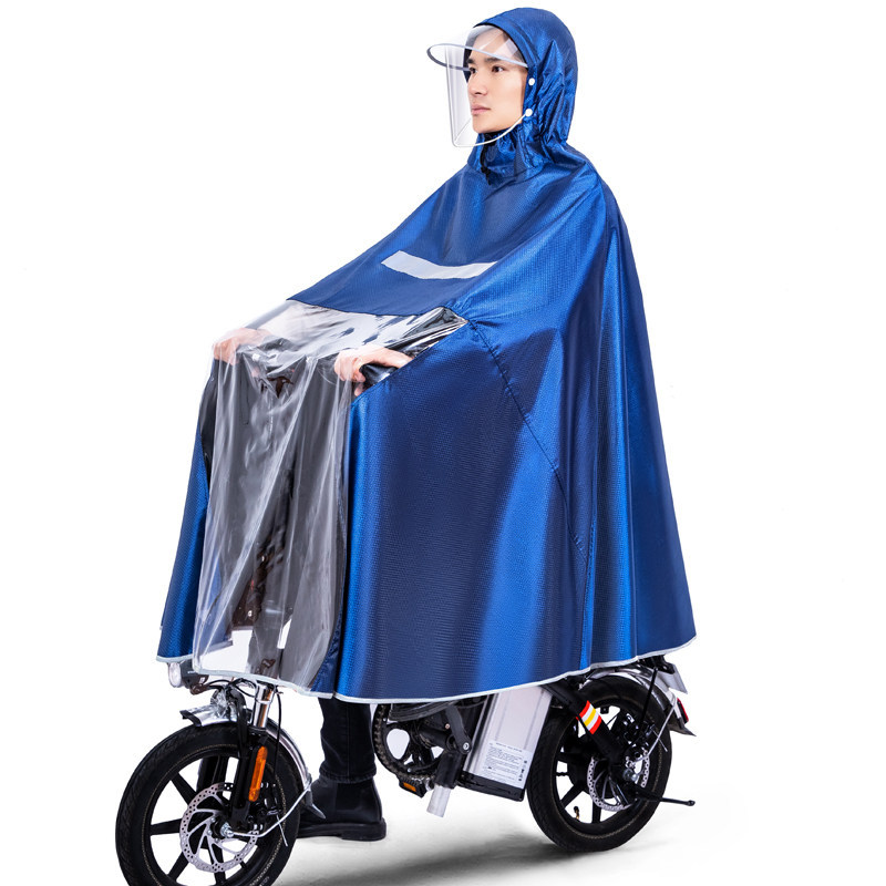 Conductor de conducción montando impermeable especial plegable auto-conducción coche eléctrico extra grande de los hombres y mujeres largo cuerpo completo poncho impermeable