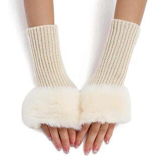 T 16908 Short Fingers Knit Gloves �̿�ë������ �羳�W����