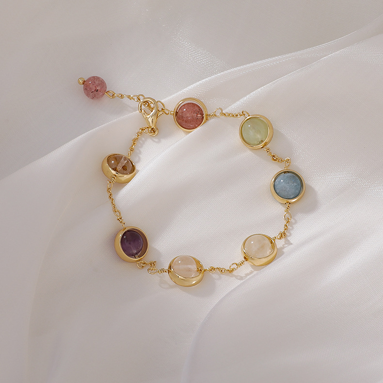 Korean Fashion Colorful Candy Crystal Bracelet display picture 1