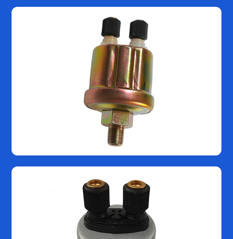 Universal 1/4Npt 1/8Npt Oil Pressure Sensor 0-10Bar Cummins Generator Parts Sensor Plug