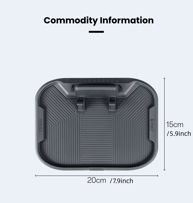 Cross-Border Car Anti-Slip Mat, Mobile Phone Holder, Temporary Parking Sign, Real Silicone Car Dashboard Storage Mat, Wear-Resistant and Scratch-Resistant
