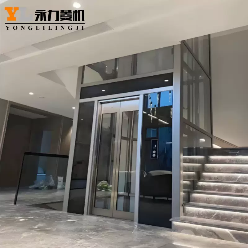 永力家用电梯二三层室内五层曳引小型无地坑自建房别墅升降机