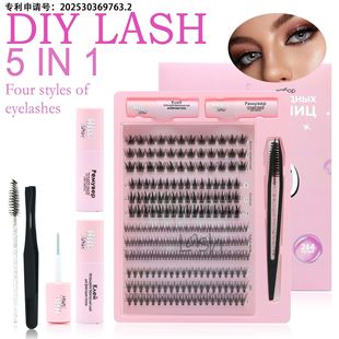 Diy lash extension kit Cross-border New Segmented D-warped False Eyelash Mixed Eyelash Book