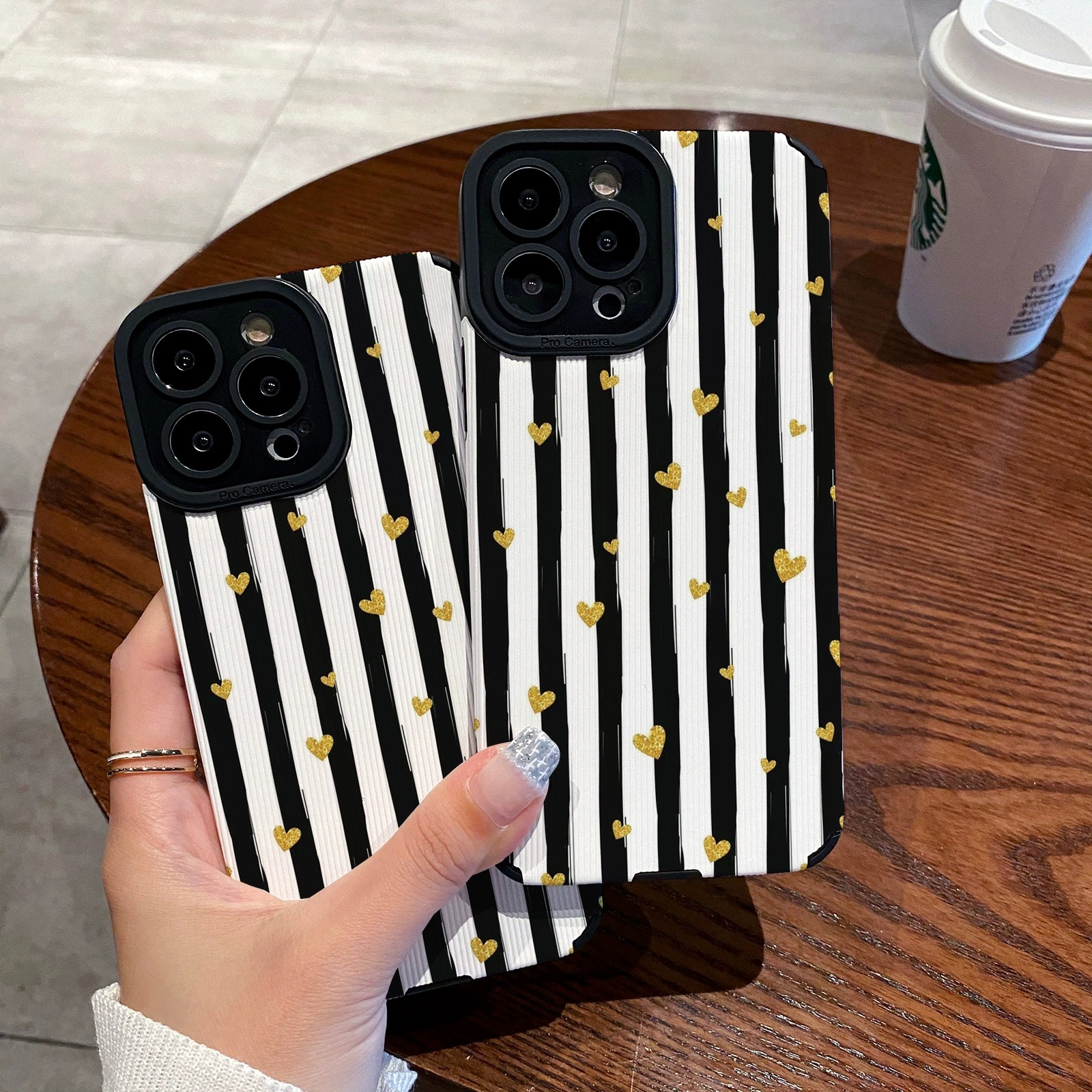 Funda de teléfono con corazón para iphone carcasa protectora_voghion.com