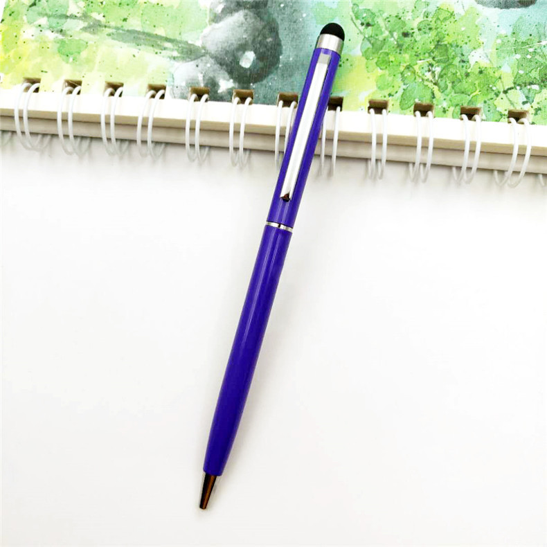 Fuente de la fábrica al por mayor metal pantalla táctil bolígrafo pluma táctil capacitiva impresión pequeña Xihua publicidad regalo pluma