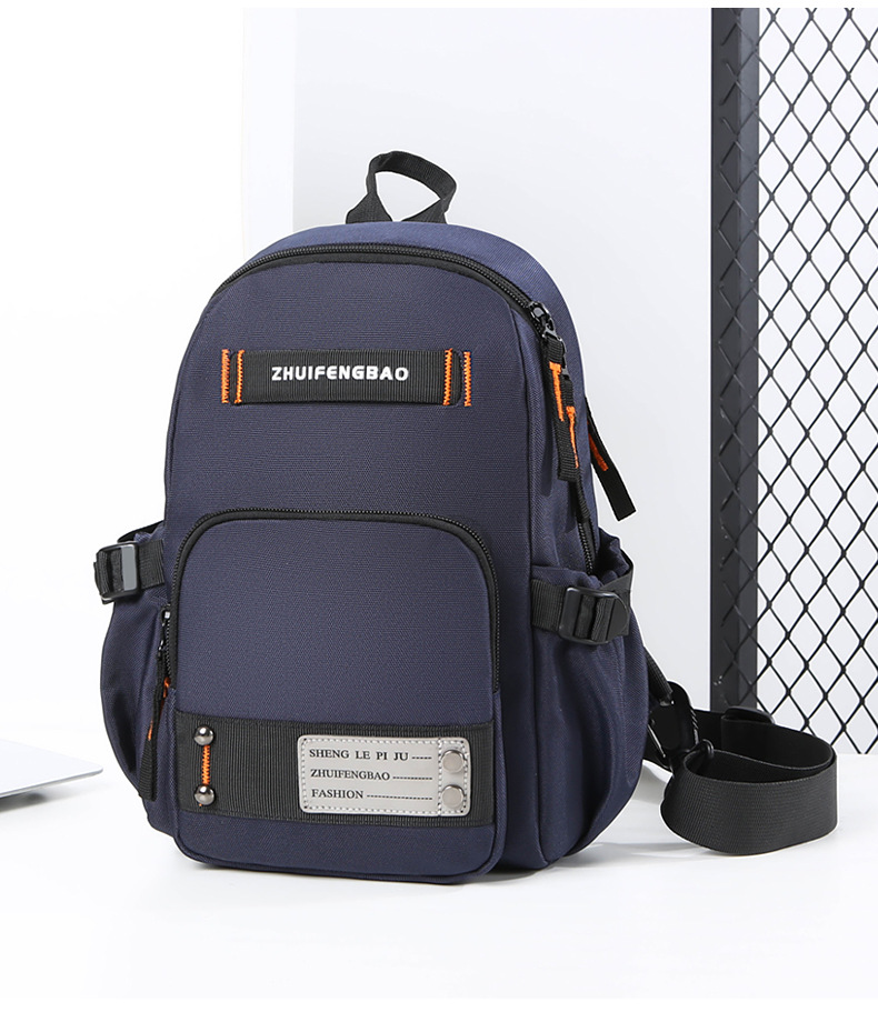 Amazon cross-border men's chest bag, outdoor single-shoulder travel crossbody bag wholesale, multi-functional dual-purpose commuting backpack undefined