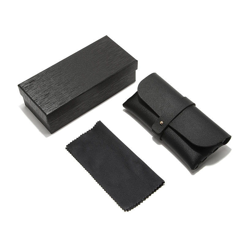 Glasses Case, Sunglasses, Myopia Glasses Packaging, Printed Logo, Portable High-End Leather Anti-Pressure Glasses Case Set Glasses Case, Sunglasses, Myopia Glasses Packaging, Printed Logo, Portable High-End Leather Anti-Pressure Glasses Case Set