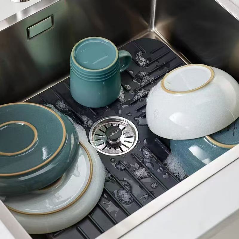 New style sink pad with drain plug drain pad drain pad drain board scratch-resistant non-slip sink pad sink protection pad