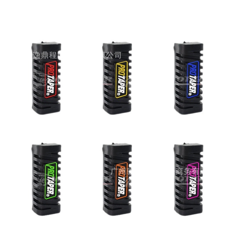 Piezas de modificación para motocicletas BAJAJ Wuyang: Reposapiés WY, cubierta de goma negra para pedal delantero.