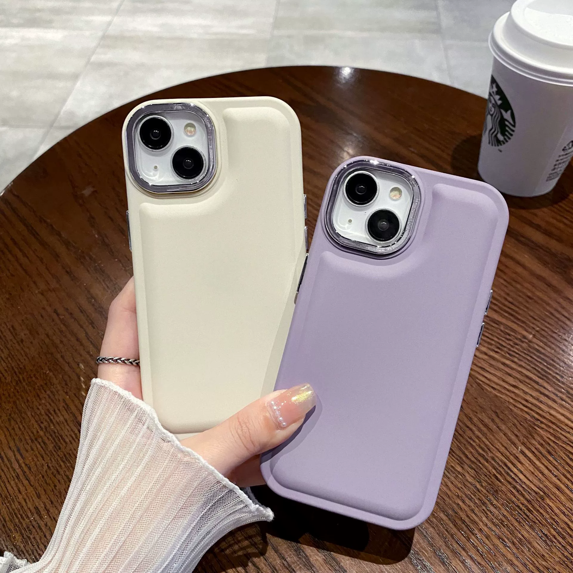 Чехол защитный для iPhone 15 Pro Max, совместимый с объективом Apple, простой и элегантный дизайн