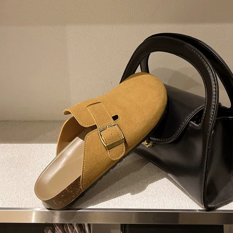 Женские туфли British Birken, подошва 2–3 см, слипоны-мулы для весны/осени, уличные