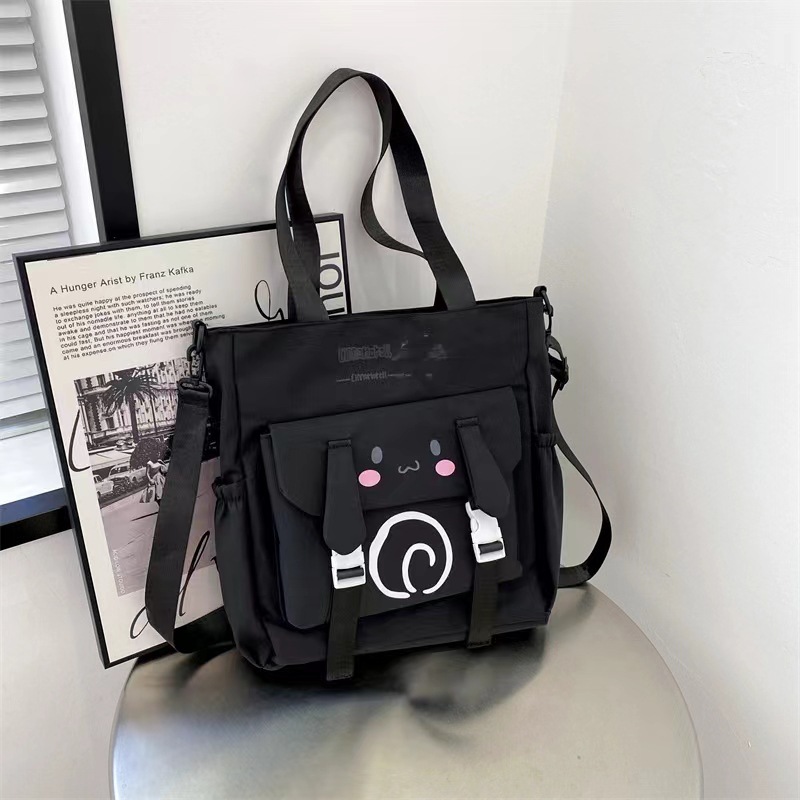 2024 estudiantes bolso de estilo explosivo simple y de gran capacidad nuevo bolso de mensajero de un solo hombro de moda para mujer bolso de viaje