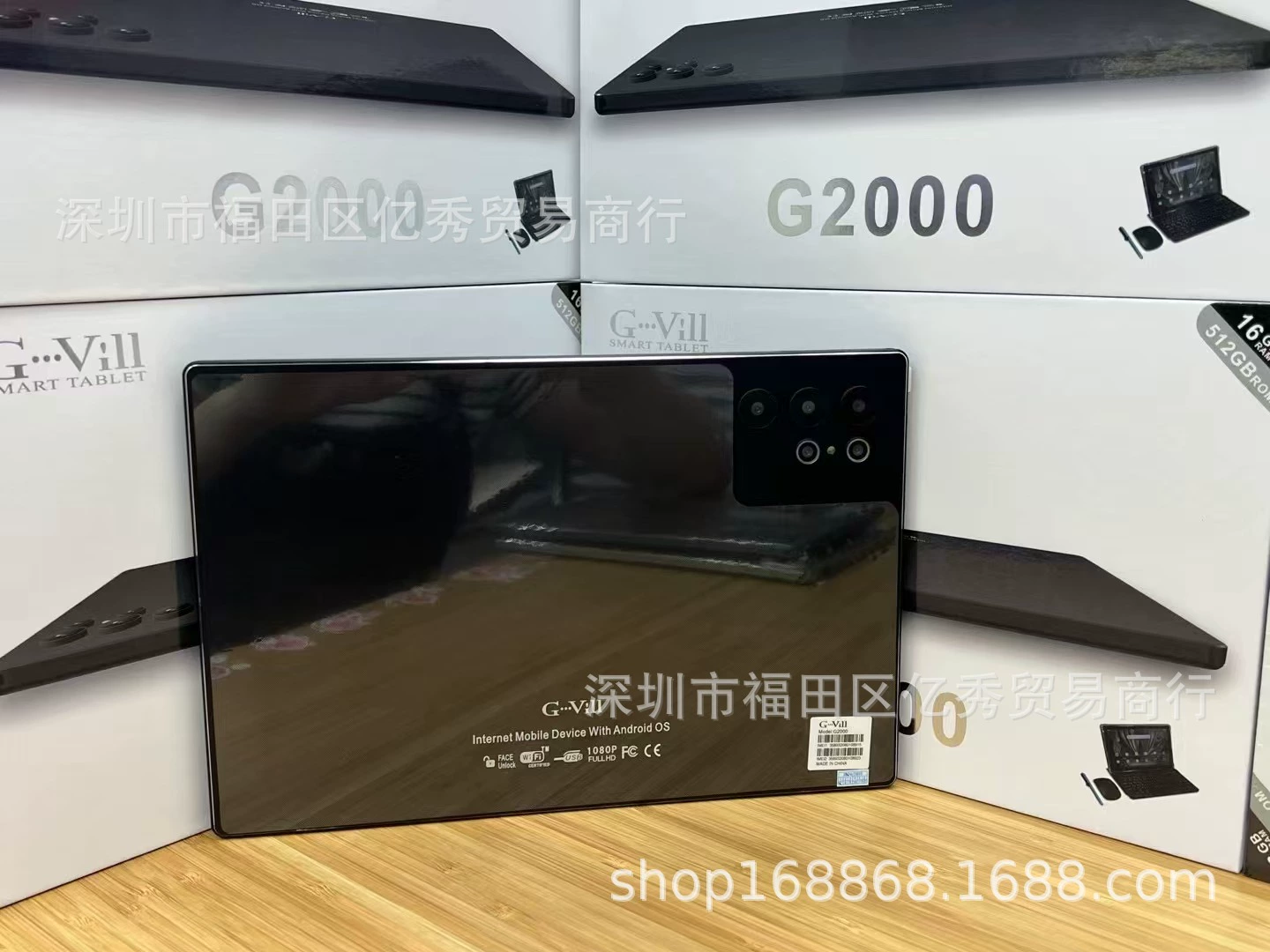 Планшет (G Vill G2000) 10,1 дюйма IPS, 16 ГБ + 512 ГБ, 2 SIM, Android 13