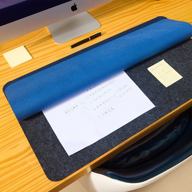 Integrated Storage Leather Desk Mat, Office Mouse Pad, Keyboard Desk Mat, Extra Large, Multifunctional for Office Use