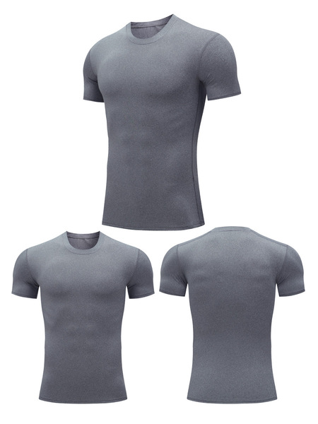 Sports breathable quick dry basketball base short sleeve T-shirt for…
