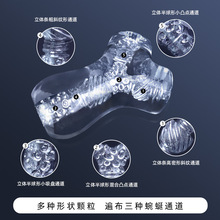 夏奇男用手动多通道飞机杯训练飞机杯成人男用迷你玩具透明成人玩