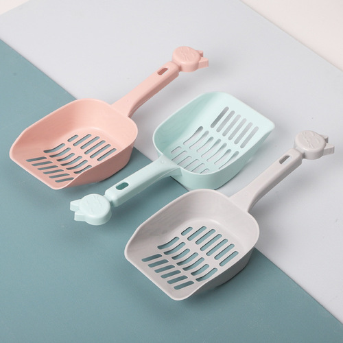 Manufacturer wholesale cat litter shovel large thickened pet litter shovel pet cat grid format cat litter shovel length 25cm