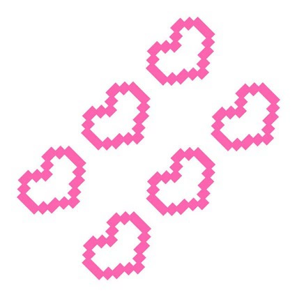 Мозаика в форме сердца, пиксельное сердце, автомобильная наклейка, украшение для окна, водонепроницаемая наклейка, наклейка на мотоцикл, ноутбук