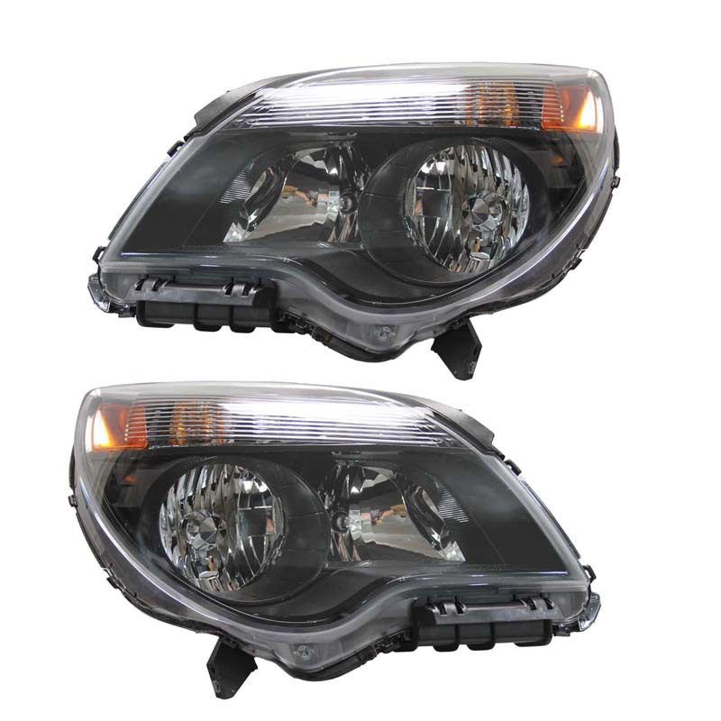 Aplicable a Chevrolet 10 - 15 Equinox American Headlight Explorer Black Half Assembly Low Halogen