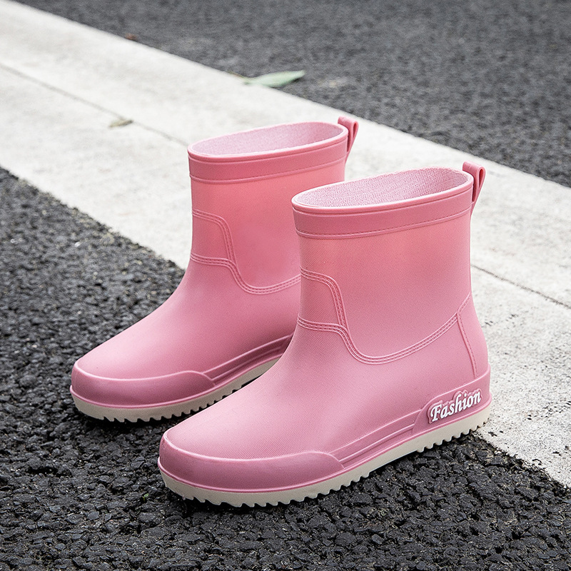 Botas de lluvia de mujer zapatos de lluvia de mujer 2023 nuevas botas de lluvia de barril alto para mujeres comercio exterior de Corea del Sur al por mayor transfronterizo