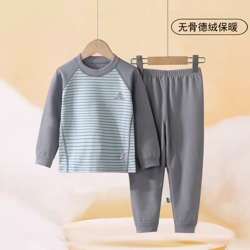 Su bebé, ropa interior caliente, pantalones de otoño para niños, conjunto de ropa interior para bebés sin hueso, 2024