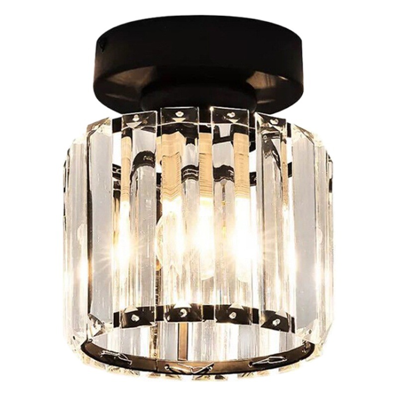 Personalidad creativa lámpara de techo de cristal lámpara de pasillo moderna minimalista pasillo de entrada Balcón de estilo europeo pequeña lámpara de techo