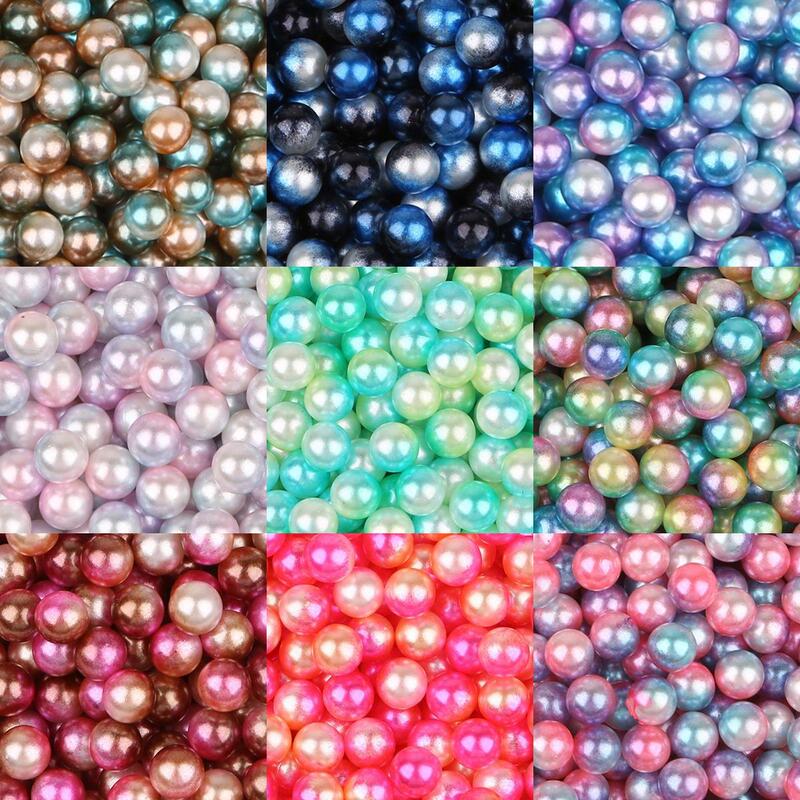 4-10mm non-porous magic color imitation pearl loose bead filler diy handmade decorative accessories material manufacturers wholesale